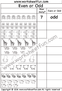 Even And Odd Numbers Chart For 2nd Grade