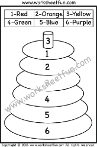 Color by Number – Stacker – One Worksheet