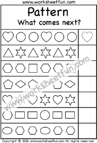 What Shape Comes Next?  – One Worksheet