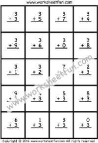 Basic Addition Facts- (0-9) – Ten Worksheets