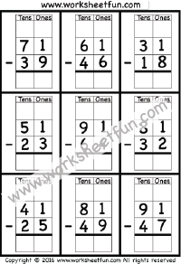 Subtraction Regrouping