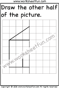 Draw the other half – One Worksheet