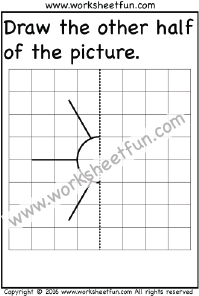 Draw the other half – Sun – One Worksheet