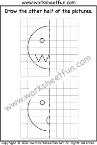 Draw The Other Half Free Printable Worksheets Worksheetfun