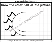 Draw the other half – Spider – One Worksheet