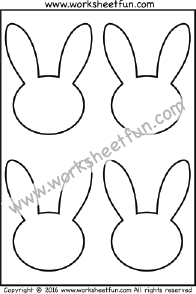 Easter Bunny – One Worksheet