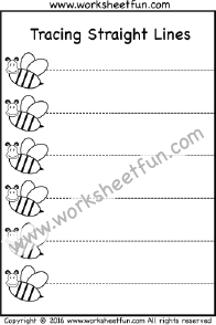 Straight Line Tracing – One Worksheet