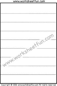 Straight Line Tracing – One Worksheet