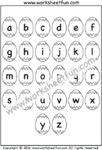 Small Alphabet Chart