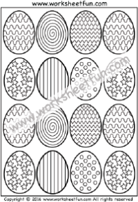 easter eggs coloring