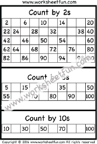 Counting Chart By 10 S