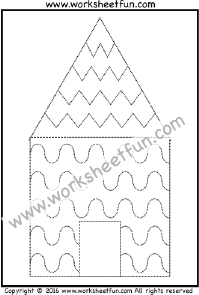 Curved and Zig Zag Line Tracing – One Worksheet