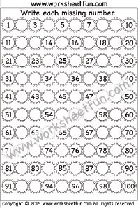 Number Chart 1 300 Printable