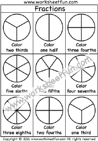 fraction circles