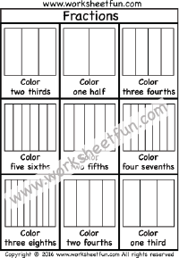 coloring fractions