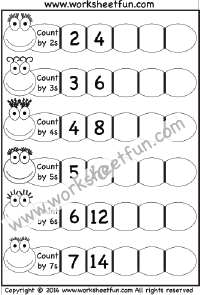 Skip counting Worksheet