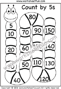 Skip Counting by 5 – Count by 5s – One Worksheet