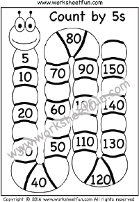 Number Chart Counting By 5s