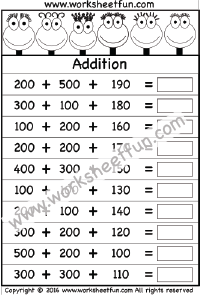 number hundreds free printable worksheets worksheetfun