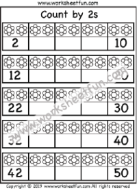 Use A Counting Chart Count Forward Write The Numbers