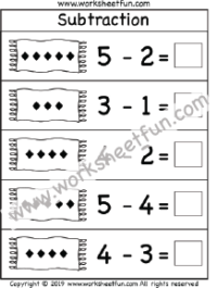 Picture Subtraction Worksheet