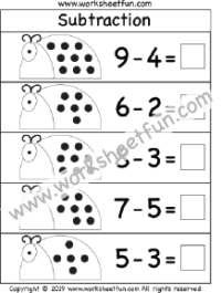 Subtraction Worksheets