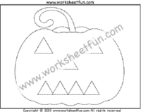 Pumpkin Tracing Worksheet