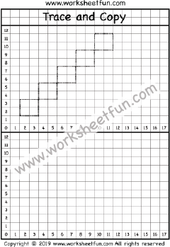 Trace and Draw – Trace and Copy – One Worksheet / FREE Printable