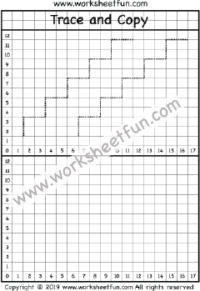 Trace and Draw – Trace and Copy – One Worksheet