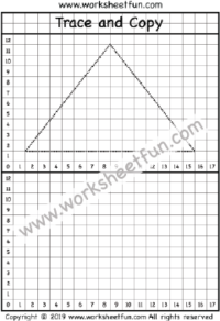 Trace and Draw – Trace and Copy – Triangle – One Worksheet