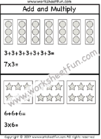 multiplication add and multiply repeated addition one worksheet free printable worksheets worksheetfun