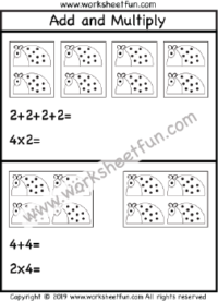 multiplication repeated addition free printable worksheets worksheetfun