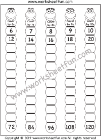 Skip Counting Worksheet