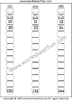 Skip Counting by 10, 11, 12 – Worksheet / FREE Printable Worksheets