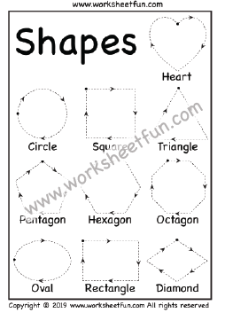 preschool shapes tracing heart star circle square triangle pentagon hexagon octagon oval rectangle diamond heptagon nonagon decagon 18 worksheets free printable worksheets worksheetfun