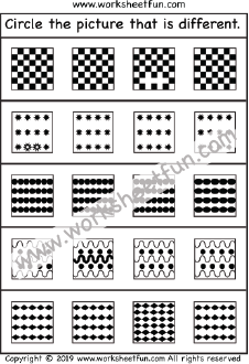 Same and Different – 1 Worksheet / FREE Printable Worksheets – Worksheetfun