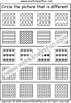 Same and Different – 1 Worksheet / FREE Printable Worksheets – Worksheetfun