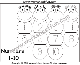 number tracing 1-10