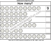 Count – How Many? – One Worksheet