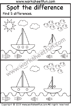 Spot the difference – One Worksheet / FREE Printable Worksheets ...
