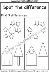 Spot the difference – One Worksheet