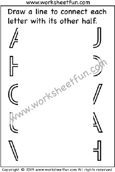 Connect other half – One Worksheet / FREE Printable Worksheets ...
