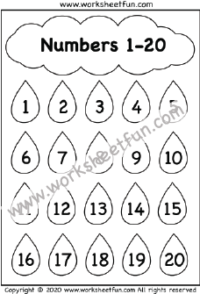 numbers 1 20 free printable worksheets worksheetfun