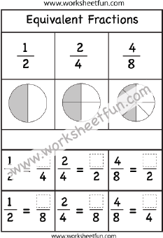 Fraction Worksheets / FREE Printable Worksheets – Worksheetfun
