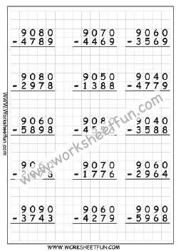 Subtraction Worksheets