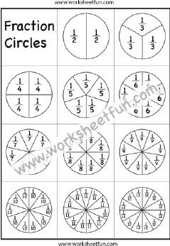 Fraction worksheets