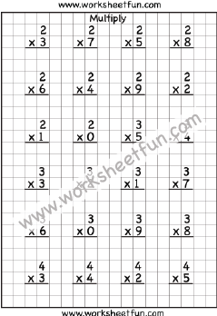 Multiplication worksheets