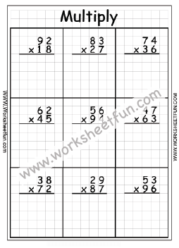 Multiplication worksheets