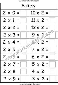 Multiplication worksheets