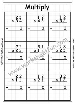 Multiplication worksheets